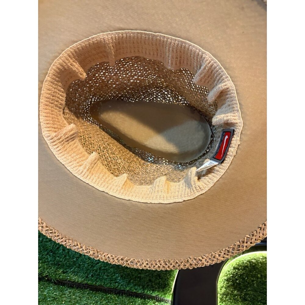 Vintage Ohio State Buckeyes hat cap OSFA straw wide brim tan nike football mens - Picture 5 of 6